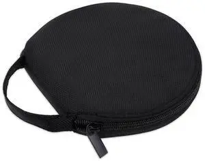 Oxford CD Case DVD Storage Holder Disc Storage Binder 20 Capacity Black Portable Wallet Round Dividers Folder for Car, Home, Travel Carrying Organizer