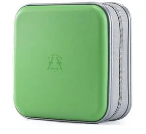 alavisxf xx CD Case, 48 Capacity Hard Plastic DVD Case Portable Zipper CD Case Holder Large Storage Disc Wallet Bag for Car Home Travel (Green, 48 Capacity)