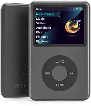 Mp3 Player with Bluetooth Y1 128G Innioasis Digital Music Player Portable Mini HiFi Sound Video Version Upgrade Nice Gift for 2025 Black