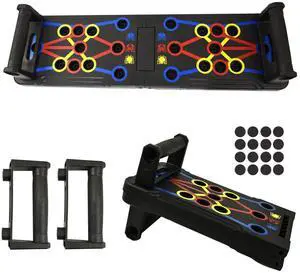 Locisne Push Up Board for Men & Women, Portable Foldable Multi-Function Push Up Bar, Chest Muscle Exercise Professional Homeworkout Equipment System Fitness Strength Training Equipment