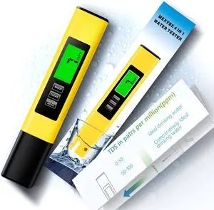 2025 All-New 4 in 1 Tds Meter Digital Water Tester - Accurate and Reliable TDS EC & Temp(°C,°F) Meter - 0-9990ppm - Professional Testing for Drinking Water, RO/DI System, Aquariums etc