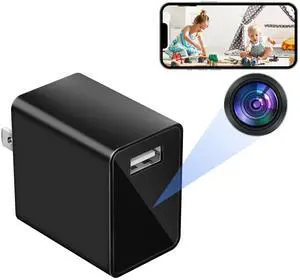 LIBREFLY Hidden Camera USB Charger - Small WiFi Spy Camera - Mini Wireless Nanny Cam - Full HD 1080P - Indoor Home Security