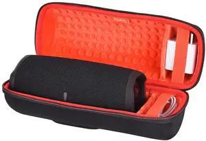 ZUJFPL EVA Hard Case for JBL Charge 5 / Charge 4 Bluetooth Portable SpeakerFit for JBL Charge 4 / Charge 5 Premium Travel Protective Carrying Storage Bag(Red)