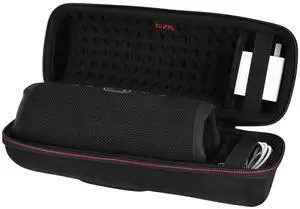 ZUJFPL EVA Hard Case Compatible with JBL Charge 5 / Charge 4 Bluetooth Portable SpeakerFit for JBL Charge 4 / Charge 5 Premium Travel Protective Carrying Storage Bag(Black)