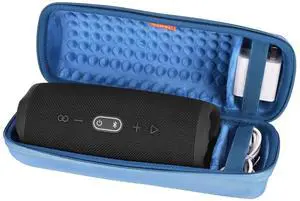 ZUJFPL EVA Hard Case for JBL Charge 4/5 Bluetooth Speaker, Fit for JBL Charge 4/5, Portable Speaker Case, Waterproof, Durable, Secure Storage, Blue