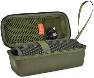 ZUJFPL EVA Hard Case for JBL Flip7/6/5 Waterproof Portable Bluetooth Speaker, Fit for JBL Flip 4 Premium Travel Protecrive Carrying Storage Bag - Army Green