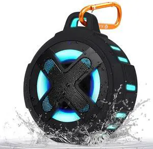 Upgraded, Portable Bluetooth Speaker, Certified IP67 Waterproof Shower Speaker, Silicone Case, 10W Powerful Bass, 24Hrs Playtime, Small, Floating, RGB Lights, Clip, for Pool Beach Kayak Travel Gifts Upgraded, Portable Bluetooth Speaker, Certified IP67 Waterproof Shower Speaker, Silicone Case, 10W Powerful Bass, 24Hrs Playtime, Small, Floating, RGB Lights, Clip, for Pool Beach Kayak Travel Gifts