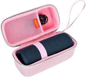 ZUJFPL EVA Hard Case for JBL Flip7 /6/5 Waterproof Portable Bluetooth Speaker, Fit for JBL Flip 4 Premium Travel Protective Carrying Storage Bag - Pink