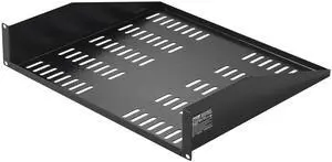 VEVOR 2U Server Rack Shelf - Universal Vented Cantilever Tray for 19 inch Network Equipment Rack & Cabinet, 16" Deep, 50 lbs Weight Capacity, Wall Mount