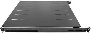 RAISING ELECTRONICS Sliding Fixed Rack Server Shelf 1U 19inch 4 Post Rack Mount-Adjustable 24inch-32inch
