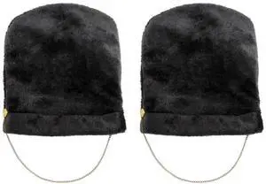 Beistle Unisex Plush Royal Guard Hats, 2 Pieces  British Party Supplies, English Bearskin Costume Dress Up, International Themed Headwear, Photo Booth Props