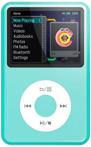 Mp3 Player with Bluetooth Innioasis Y1 Video Digital Music Player HiFi Mini Portable Kids Audiobook Mp3 2025 Nice Gift Choice Theme Upgrade Blue