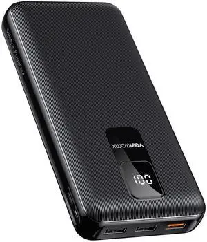 VEEKTOMX Portable Charger 30000mAh Power Bank Fast Charging with PD&QC USB C, 4 USB Outputs Battery Pack Backup with LED Display Compatible with iPhone 15/14/13/12/11 Pro iPad Android Samsung LG, etc