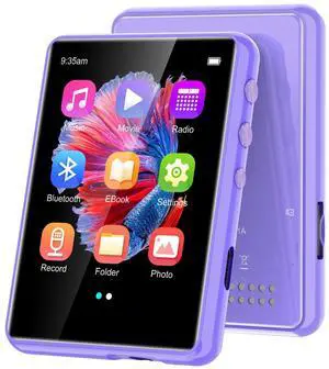 MP3 Player with Bluetooth 5.3-64GB Portable Music Player with 2.4" Full Touch Screen, MP3 Player with HD Speaker, FM Radio, Video, Voice Recorder, HiFi Sound Shuffle Music Player MP3 Player with Bluetooth 5.3-64GB Portable Music Player with 2.4" Full Touch Screen, MP3 Player with HD Speaker, FM Radio, Video, Voice Recorder, HiFi Sound Shuffle Music Player