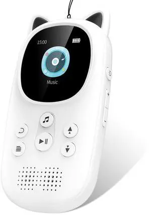 MP3 Player for Kids, 32GB Bluetooth 5.0 Kids Mp3 Player, Child Music Player with FM Radio, Speaker, Voice Recorder, Expandable up to 128GB, Lanyard Headphone Included MP3 Player for Kids, 32GB Bluetooth 5.0 Kids Mp3 Player, Child Music Player with FM Radio, Speaker, Voice Recorder, Expandable up to 128GB, Lanyard Headphone Included