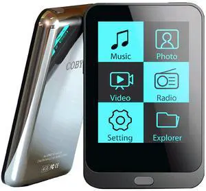 COBY 2-Inch 4GB Video MP3 Player with FM Radio (Black)|TFT LCD Touchscreen|USB 2.0 Rechargeable Lithium Battery|Plays Music, Videos, Photos, Text|Built-in Flash Drive|Super-Compact for Gym, Traveling