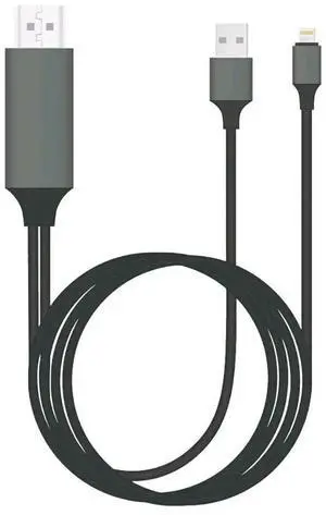 Lontion HDMI Adapter Cable for Phone to TV, 1080p HDTV Connector Cable HDMI Adapter Cord, MFi Certified Lightning Digital AV Adapter Compatible for iPhone 14/13/12/11/XS/X to TV Projector Monitor