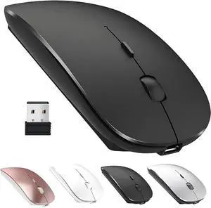 ZERU Bluetooth Mouse,Rechargeable Wireless Mouse for MacBook Pro/MacBook Air/Laptop/PC/Mac/iPad pro/Computer,Bluetooth 5.2 + 3.0 +2.4G USB Receiver ZERU Bluetooth Mouse,Rechargeable Wireless Mouse for MacBook Pro/MacBook Air/Laptop/PC/Mac/iPad pro/Computer,Bluetooth 5.2 + 3.0 +2.4G USB Receiver