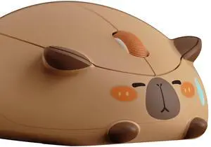 Akko Wireless Gaming Mouse Capybara, Tri-Mode Mouse BT3.0/BT5.0/2.4G, Cute Optical Cordless Cartoon Mice for Computer/Laptop/Desktop/PC, Compatible with Mac/Win