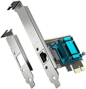 2.5GBase-T Gigabit Network Card PCI Express Ethernet Adapter (RTL8125B) NIC Support PXE for Windows 10/8/7/Mac and Linux OS with Low Profile