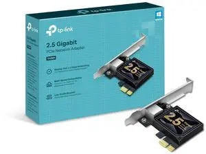 TP-Link 2.5GB PCIe Network Card (TX201)  PCIe to 2.5 Gigabit Ethernet Network Adapter, Supports Windows 11/10/8.1/8/7, Win Server 2022/2019/2016, Linux