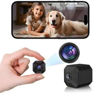 4K Ultra Hidden Camera, Nanny Cam Hidden Camera, Small Mini Camera, Secret Cameras for Spying,Longer Battery Life, Motion Detection Alerts, SD/Cloud Storage, Phone App Control & Real-Time Alerts