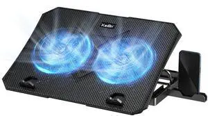 KeiBn Laptop Cooling Pad, Gaming Laptop Cooler 2 Fans for 10-15.6 Inch Laptops, 5 Height Stands, 2 USB Ports (S039) KeiBn Laptop Cooling Pad, Gaming Laptop Cooler 2 Fans for 10-15.6 Inch Laptops, 5 Height Stands, 2 USB Ports (S039)