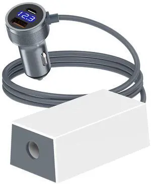 Starlink Mini Car Adapter for DC Power Cable Accessories with 3 in 1 Cigarette Lighter Adapter,Starlink Mini Step Up Booster[12-36V Input,36V/1.67A Output] Compatible with Car, RV,Truck,Boat