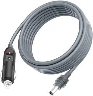 Starlink Mini Cable Car Adapter 12V-24V Starlink Mini Car Charger DC Power Cable to Cigarette Lighter 16.4FT Waterproof DC Power Cord to Cigarette Lighter Plug for RV Trucks Ships Waterproof 18AWG 5M