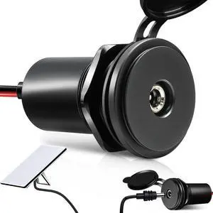 for Starlink Mini DC Boost Adapter with Waterproof Cover, 12V to 24V Step Up Converter to Power SL Mini Dish, Full Aluminum 24 Volt DC Power Supply Socket for RV Boat Trailer Car