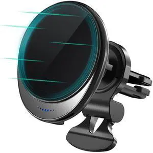 for 15W MagSafe Car Mount Charger - 15W Magnetic Fast Charging Auto-Alignment Air Vent Mount | Compatible with iPhone 16/15/14/13/12 Series