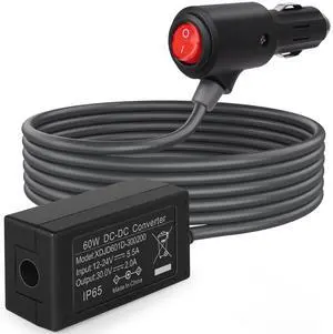 Starlink Mini Car Adapter with Switch- 12V~24V DC Power Cable for Star Link - Compact & Stable Star Link 12v Adapter for Car, RV, Camping, and Off-Grid Use