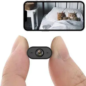 Spy Camera 1080P Indoor Hidden Camera Wireless, Mini Cameras, Home Security Cameras with Motion Detection, Night Vision, App Control Door Cam X8