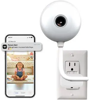 Recmoment Indoor Security Camera,2K 2.4G WiFi Baby/Pet/Dog/Nanny Cameras for Home Security,AI descriptive Notification, AI Cameras with 2-Way Talk, Color Night Vision, AI Smart Detection,911Emergency