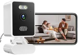 runofast Indoor Security Camera for Baby Monitor,1080P Home Security Camera w/ 2-Way Audio,Motion Detection,Cloud & SD Card Storage,Night Vision(2.4G WiFi Connection)