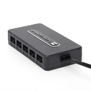 Thermalright Integrated Fan Hub, 10-Port 4 Pin PC Fan Controller, 12V Fan Hub, Support up to 10 Fans, SATA Power Cord Direct Input