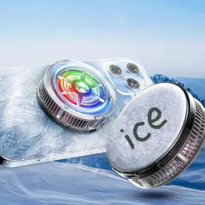 Phone Cooler, Magnetic Fan Small USB S1 ICE Phone Cooler for Gaming, Semiconductor Cooling RGB Cellphone Radiator for Cell iPhone Ipad Ps5 Gamer Influencer Tiktok Live Streaming