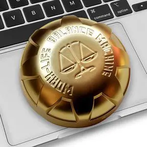 MacBook Trackpad Jiggler - Doesnt Work on HP, DELL, Other Laptop touchpads, Cordless, Undetectable, Mechanical Mouse Mover, 12 Months on AA Battery (Golden)