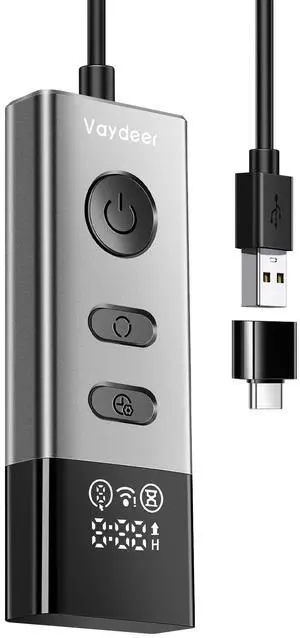 Vaydeer S5 Pro Mouse Jiggler with APP, Metal USB Mouse Mover with Remote Control and Timer Function,Simulate Movement to Prevent The Computer from Entering Sleep Mode,Plug-and-Play,Driver-Free