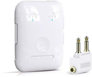 Premium Bluetooth 5.4 Transmitter, Airplane Wireless Adapter, Supports 2 AirPods/Headphones, Bluetooth Transmitter for TV, Airplane, Gym, with aptX Adaptive & Low Latency