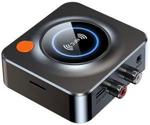 eppfun Bluetooth 5.3 Receiver for Home Stereo, with NFC, TF Card Slot, 3.5mm AUX/RCA, Wireless Audio Adapter Low Latency for Home Music Streaming Stereo System