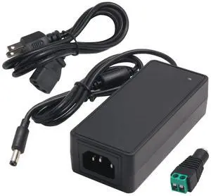 24V 2A DC Power Supply 24 Volts 2 Amp Power Adapter AC 100-240V 50-60Hz to DC 24 Volt Transformer 2A 48W Converter AC/DC Adapter with 5.5mmx 2.5mm /2.1mm Plug for LED Strip Light CCTV Camera