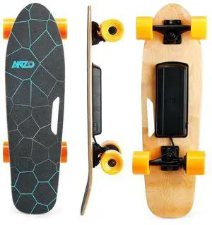 Small Electric Skateboard with Remote Control, 350W, Max 10 MPH, 7 Layers Maple E-Skateboard, load up to 100kg for Adult, Teens, and Kids