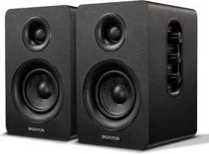 SW208 3" Active Bluetooth 5.0 Bookshelf Speakers 60W Carbon Fiber Speaker Unit - Built-in 24bit DAC - Dynamic 3D Surround Sound 2.0 Computer PC Monitor Gaming Speakers (Pair, Black) SW208 3" Active Bluetooth 5.0 Bookshelf Speakers 60W Carbon Fiber Speaker Unit - Built-in 24bit DAC - Dynamic 3D Surround Sound 2.0 Computer PC Monitor Gaming Speakers (Pair, Black)