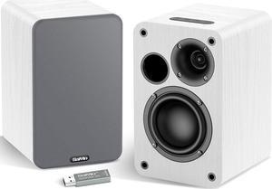 DS6701SP 3.5-Inch Powered Bookshelf PC Speakers with Bluetooth 5.0, External 24-bit/96kHz DAC and AUX/Optical/USB Input for Gaming Monitor, Desktop Computer, Laptop, TV