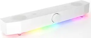Tilted Nation Monitor Sound Bar for PC Desktop - Gaming Soundbar - LED RGB Computer Speakers with USB Wired or Wireless Bluetooth 5.0, 3.5 AUX - TNPHASER-W Tilted Nation Monitor Sound Bar for PC Desktop - Gaming Soundbar - LED RGB Computer Speakers with USB Wired or Wireless Bluetooth 5.0, 3.5 AUX - TNPHASER-W