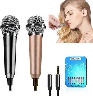 (2pack) Mini Microphone Tiny Microphone for Mobile Phone Laptop Notebook Apple iPhone Sumsung AndroidSilver+Rose Gold (2pack) Mini Microphone Tiny Microphone for Mobile Phone Laptop Notebook Apple iPhone Sumsung AndroidSilver+Rose Gold