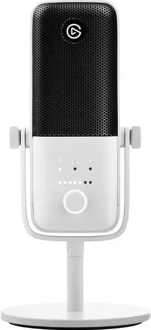 Elgato Wave:3 White - Premium Studio Quality USB Condenser Microphone for Streaming, Podcast, Gaming and Home Office, Free Mi Elgato Wave:3 White - Premium Studio Quality USB Condenser Microphone for Streaming, Podcast, Gaming and Home Office, Free Mi