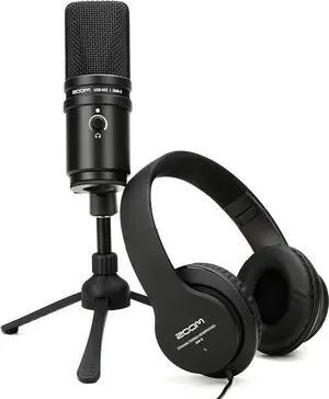 Zoom ZUM-2 Podcast Mic Pack, Podcast USB Microphone, Headphones, Tripod, Windscreen, USB Cable, For Recording and streaming P Zoom ZUM-2 Podcast Mic Pack, Podcast USB Microphone, Headphones, Tripod, Windscreen, USB Cable, For Recording and streaming P