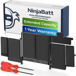 NinjaBatt Battery A1502 A1582 for Apple MacBook Pro Retina 13 A1493 [Early 2015 - Mid 2015, Mid 2014, Early 2013 - Late 2013] - Long Lasting [71.8Wh/11.43V]